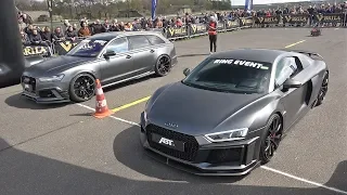 ABT Audi R8 V10 Plus vs ABT Audi RS6 Avant C7