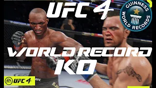 UFC 4 WORLD RECORD FASTEST KNOCKOUT (1 SECOND)