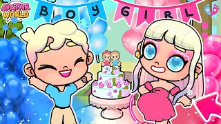 CHA REVELAÇÃO DO BEBE | HISTORINHA AVATAR WORLD 👩‍❤️‍💋‍👨🤰