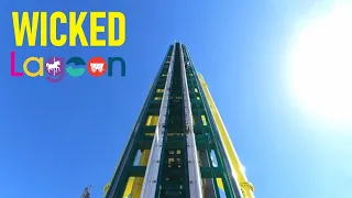 Wicked, Vertical Launch Roller Coaster POV - Lagoon, Utah