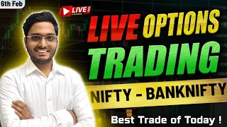06 February Live Trading | Live Intraday Trading Today | Bank Nifty option trading live Nifty 50