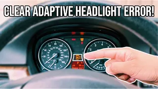 How To Clear BMW AFS Adaptive Headlight Error w/ BimmerCode | E90 E92 328i 335i M3