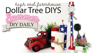 Dollar Tree High End DIYs | Summer DIY DAILY EP2 | FARMHOUSE DIYS