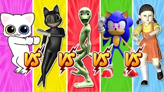 Alien dance dame tu cosita song vs Cats anime vs Cartooncat