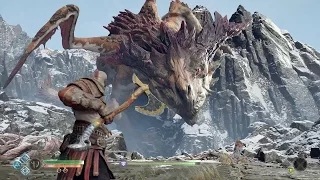 god of war 4 dragon boss fight walkthrough on ps4 pro 2018