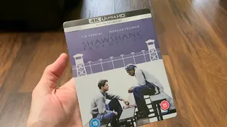 The Shawshank Redemption 4k UltraHD Blu-ray steelbook unboxing