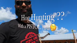 The MOST INTENSE 🐗  🔫 🏃🏿‍♂️HOG HUNT !! I USED A GLOCK 29 & AR-47 (Crazy Ending) 🥴 (POV) #Guns #Hunt