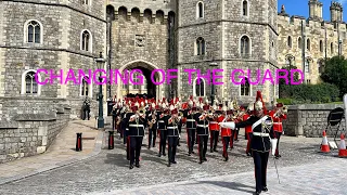 WINDSOR CASTLE CHANGING THE GUARD | F Company Scots Guards | Band of The Household Cavalry #Windsor