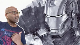 How to Draw IRON MAN with Copic