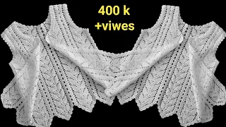 क्रॉशिया से बनी लेडीज़ जैकेट p1/how to crochet jacket for women/crochet jacket tuttorial