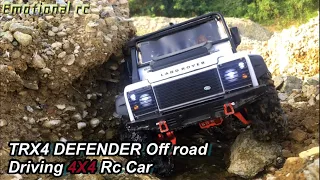 Traxxas TRX4 LAND ROVER DEFENDER D110 Pickup Truck Off Road Driving 4X4 RC Car