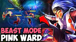 Pink Ward Shaco is too dirty for this world (INSANE 1V5 BARON PLAY) - Full Game #39