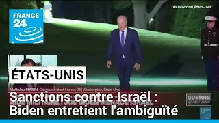 Menace de sanctions américaines : Joe Biden entretient l'ambiguïté • FRANCE 24