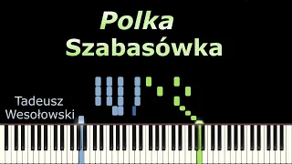 Polka Szabasówka - Tadeusz Wesołowski | Piano Tutorial | Synthesia | How to play