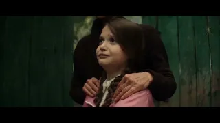 Sad moment from the movie "Cheburashka" (2023). Gena gives Cheburashka to Shapoklyak