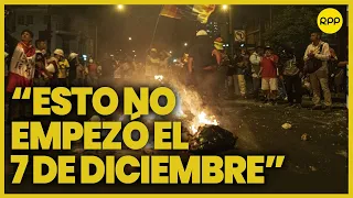 Crisis en el Perú: "Se ha ofendido el espíritu del peruano ancestral", menicona Roberto Sánchez