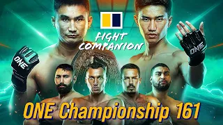 LIVE Fight Companion | ONE Championship 161 | SCMP Martial Arts