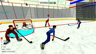 Playing 2 Roblox Hockey games! (realistic hockey and touch hockey)