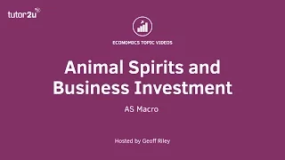 Animal Spirits (Business Confidence)