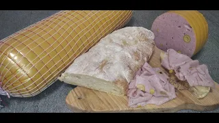 6 кг МОРТАДЕЛЛЫ в домашних условиях за сутки от и до. Mortadela en casa. Mortadella at home