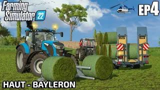 Making GRASS BALES with LANDINI 7 | Farming on Haut-Beyleron| Farming Simulator 22