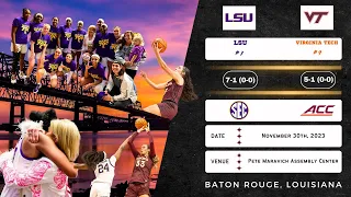 No. 7 LSU vs No. 9 Virginia Tech | 2023 ACC/SEC Challenge | 11.30.23