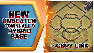 New Unbeaten Townhall 9 Hybrid Base With Link 2023 | Th9 Warbase/Trophy Base 2023 | Clash of Clans