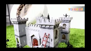 YEIBOBO ! Medieval Castle Toy Army Playset with Assemble Castle, Knights and Soldiers