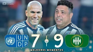 FAT AND RETIRED RONALDO PHENOMENON MARKS HAT TRICK, ZIDANE DID IT IN THIS FRIENDLY MATCHIN FRANCE