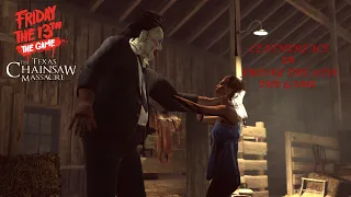 Leatherface Caughs Victims in Friday the 13th Game! (Ana, Julie, Connie, Leland)