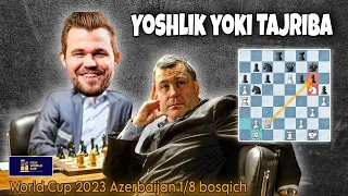 Magnus vs Ivanchuk | Jahon kubogi 1/8 bosqich 1 kun o'yinlari ! Qon to'kilishga ulgurdi.