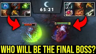 PUDGE POS1 HARD CARRY vs PA Refresher Build - EPIC Late Game Bottle Dota 2