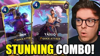INFINITE STUNS With This Jhin & Yasuo Combo Deck! - Legends of Runeterra