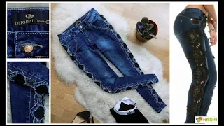 DIY  ИДЕИ ДЛЯ ПЕРЕДЕЛКИ ДЖИНСОВ- как увеличить в размере  RESIZE OF JEANS - ideas