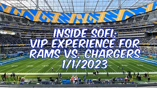 VIP Experience at SoFi! All-Inclusive 50 Yard Line Seats in Section 246 for Rams vs. Chargers 1/1/23