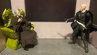 Dune Part Two Emperor Shaddam IV and Feyd-Ruth’s Harkonnen Action figures from McFarlane