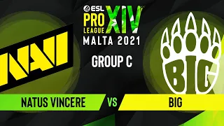 CS:GO - Natus Vincere vs. BIG [Dust2] Map 1 - ESL Pro League Season 14 - Group C