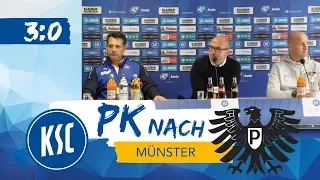 KSC-Pressekonferenz nach Münster