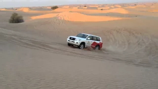 Safari in Dubai Desert - Car Stuck into Sand Dune - Part II