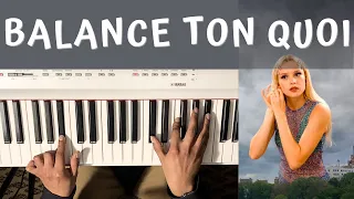 HOW TO PLAY BALANCE TON QUOI - ANGÈLE // Piano Tutorial
