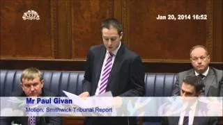 Paul Givan Leads DUP Assembly Debate on Smithwick Inquiry