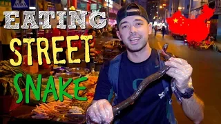 EATING: Street Snake, Duck blood, Stinky tofu, Chicken feet, Snails, Duck head in Nanning China