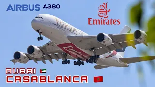EMIRATES Airbus A380 🇦🇪 Dubai to Casablanca 🇲🇦 [FULL FLIGHT REPORT]