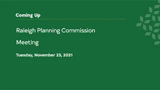 Raleigh Planning Commission 11-23-2021