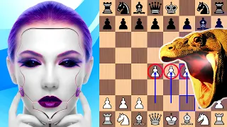 Leela Chess Zero attacks Komodo with THREE PAWNS