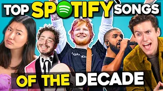 Teens React To Top 5 Songs Of The Decade (Spotify)