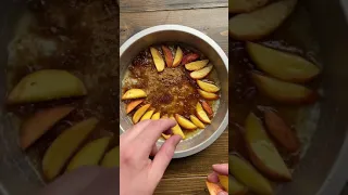 Peach Upside Down Cake #Shorts