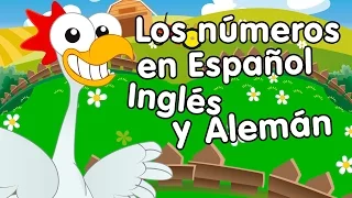 Canción de los números del 1 al 10 en español, inglés y alemán - canciones infantiles