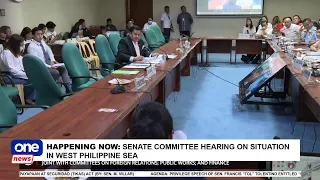 HAPPENING NOW: SENATE COMMITTEE HEARING ON SITUATION IN WEST PHILIPPINE SEA