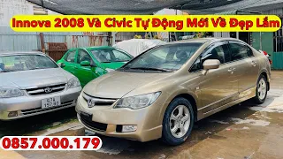 Innova 2008 vs Civic Số Tự Động Mới Về - Bén Quá Bèn - Chỉ Có 100 Mấy Triệu Nha 📞 Nghĩa Bốn Bánh